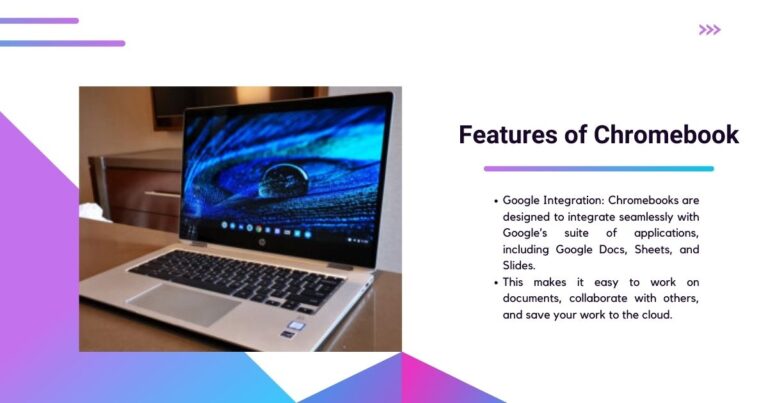 Chromebooks are a type of laptop computer that run on Google's Chrome operating system (Chrome OS). They are designed to be lightweight, portable, and affordable, and offer several distinct features.