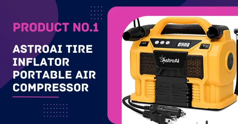 The AstroAI Tire Inflator Portable Air Compressor is a compact and lightweight air compressor that is designed for inflating tires and other small inflatables.