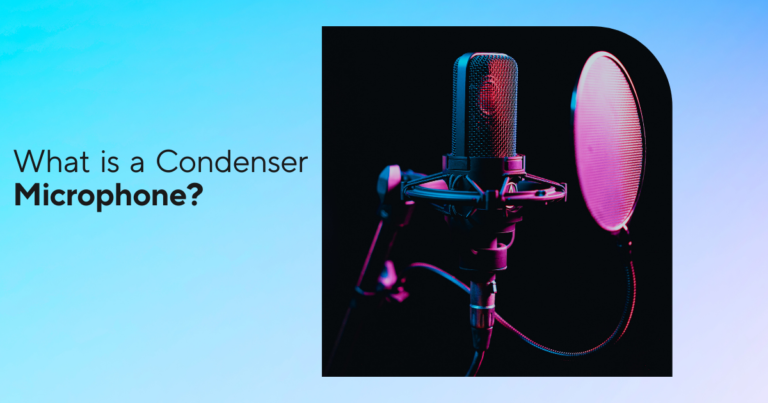 A condenser microphone is a type of microphone that uses a capacitor to convert sound waves into an electrical signal.