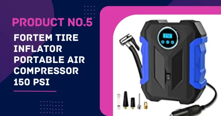 Tire inflation is a joy with the FORTEM Tire Inflator Portable Air Compressor, a highly adaptable and effective tool.