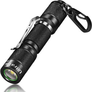 180lm Waterproof with Tailcap Switch, AAA Battery LED Keychain Light for EDC, Camping, Hiking, Outdoor Activity and Emergency Lighting