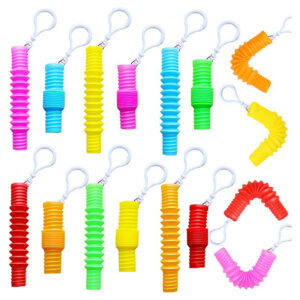 Mini Pop Tube Keychains which can use with 2 sides