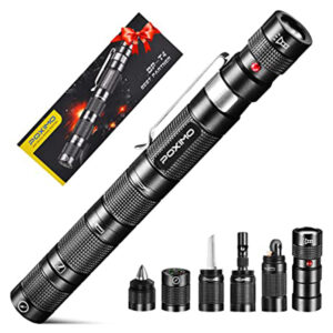 EDC Multitool 5-In-1 Tactical Survival Gear with Flashlight Keychain