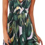 ULTRANICE Womens Summer Floral Wrap V Neck Casual Ruffle Dress this dress for women