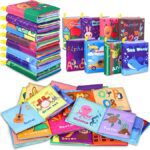Baby Bath Books,Nontoxic Fabric Soft Baby Cloth Books for kinds and childrens