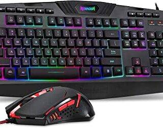 Redragon S101 Wired Gaming Keyboard and Mouse Combo RGB Backlit Gaming Keyboard