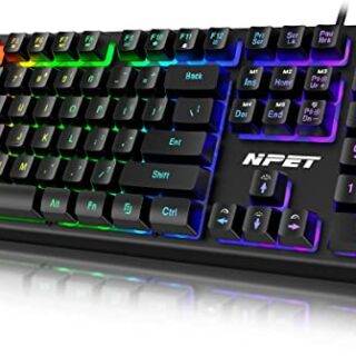 NPET K10 Wired Gaming Keyboard