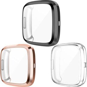 Wepro Screen Protector Case Compatible with Fitbit Versa 2 Smartwatch