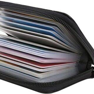 Easyoulife Genuine Leather Credit Card Holder all cards are hold in this holder