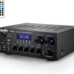 Moukey Home Audio Amplifier Stereo Receivers with Bluetooth 5.0 for receiver for T.V.