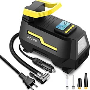VacLife AC/DC 2-in-1 Tire Inflator - Portable Air Compressor for car or etc..