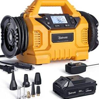 AstroAI Cordless Tire Inflator Portable Air Compressor