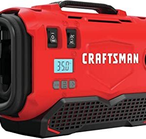 CRAFTSMAN V20 Tire Inflator, Compact and Portable Air Compressor