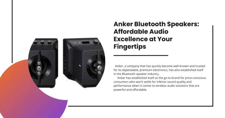 The Anker Bluetooth Speaker is a portable audio device that provides affordable audio excellence right at your fingertips. Designed by Anker, a renowned technology company, this speaker offers high-quality sound at a budget-friendly price. Here are some key features of the Anker Bluetooth Speaker: