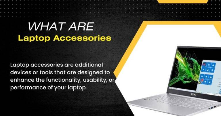 Laptop accessories are additional devices or tools that are designed to enhance the functionality, usability, or performance of your laptop. They can range from essential items that improve your laptop’s basic functions to innovative gadgets that provide entirely new capabilities. Here’s a closer look at some of the most common types of laptop accessories: