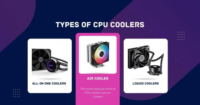 types of cpu coolers