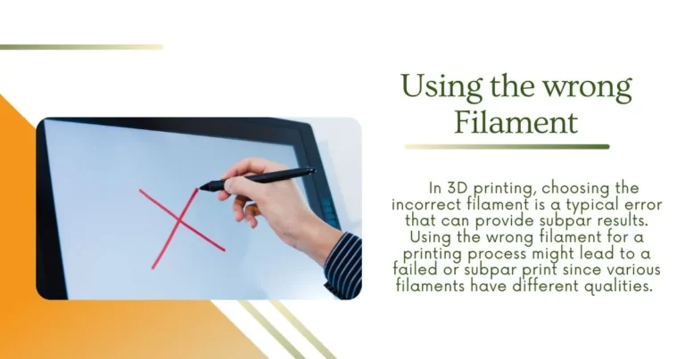 Using the wrong filament in 3D printing can lead to various issues and may negatively impact the quality and performance of your prints. Here are some common problems that can arise from using the wrong filament: