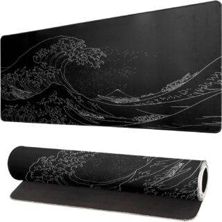 Japanese Sea Wave Large Mouse Pad