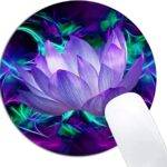 Purple Lotus Flower Mouse Pad