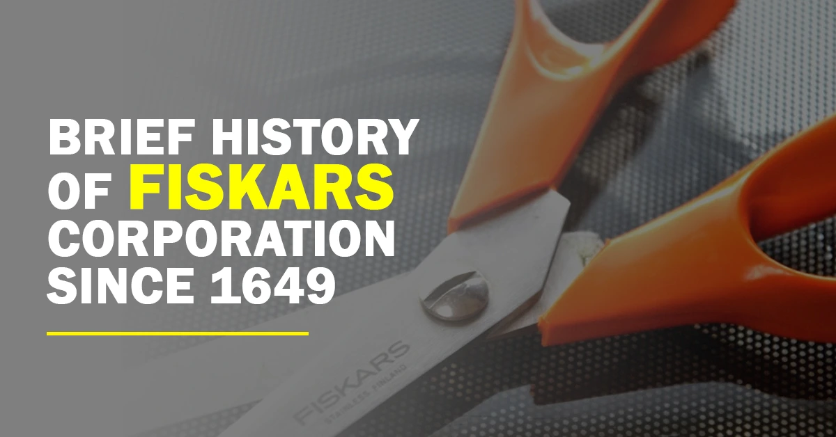 A Finnish manufacturer of consumer goods, Fiskars Corporation is well known for their orange-handled scissors. In the little settlement of Fiskars Bruk in southern Finland, the business was established in 1649.