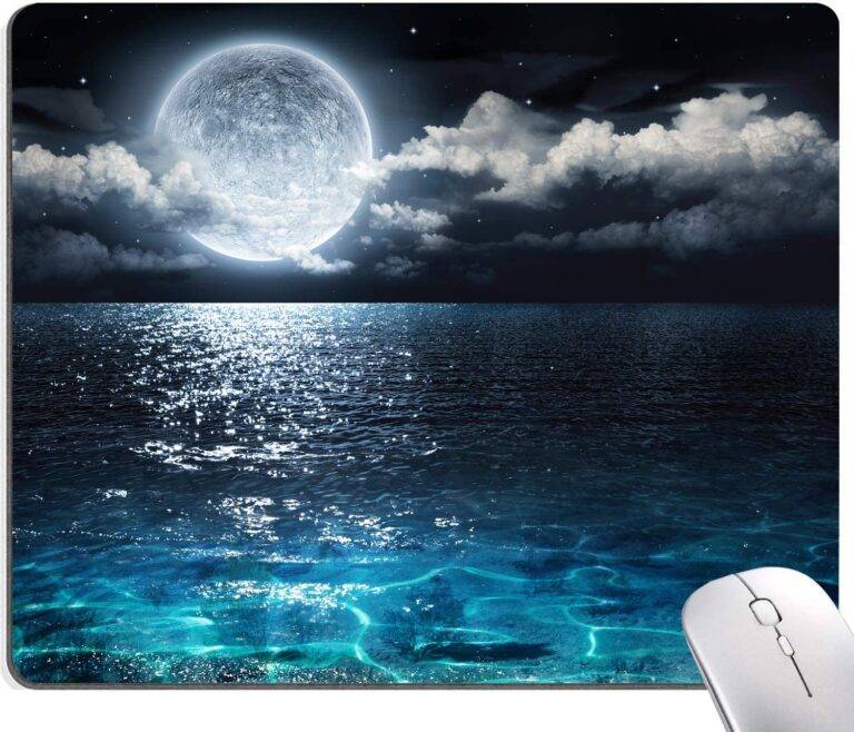 Ocean and Moon Mouse Pad