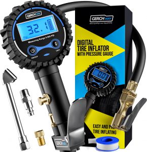 GERCHWAY Tire Inflator Hose with Gauge