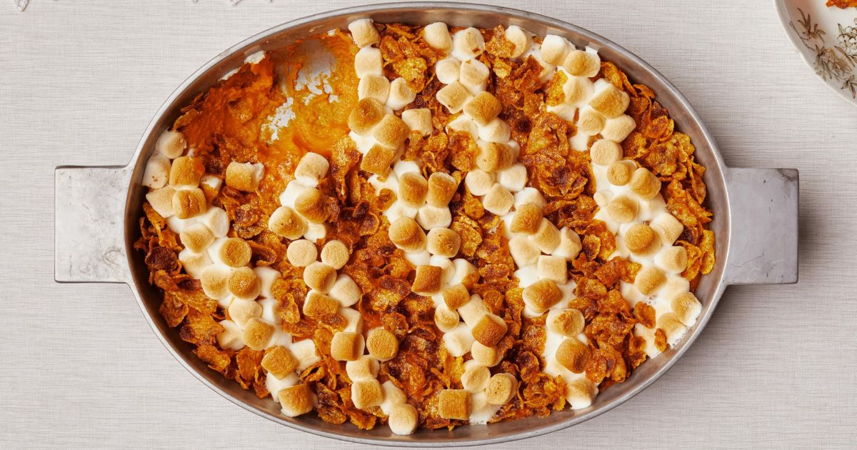 Sweet Potato Casserole Recipe With Pecan Topping