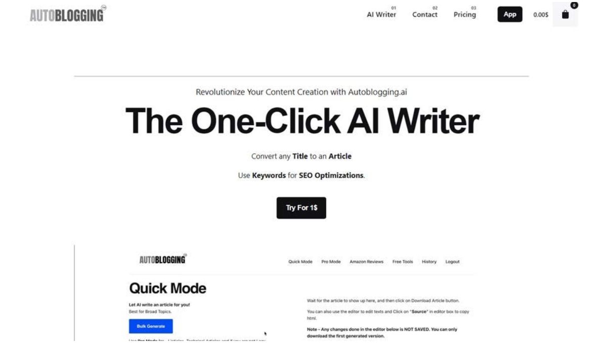 Why is Autoblogging.AI the Best AI Writing Tool