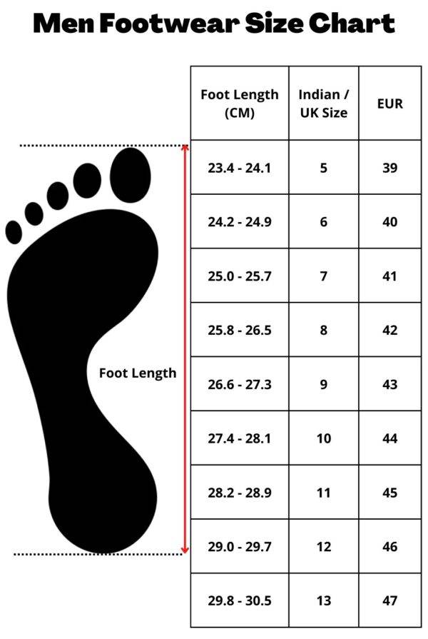 This image is about Sizing Chart For Men Shoes.